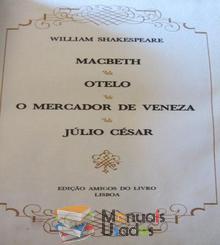 Macbeth;Otelo;O Mercador de Veneza;Júlio César - William Shak