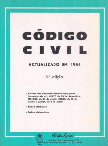 Código Civil Actualizado em 1984